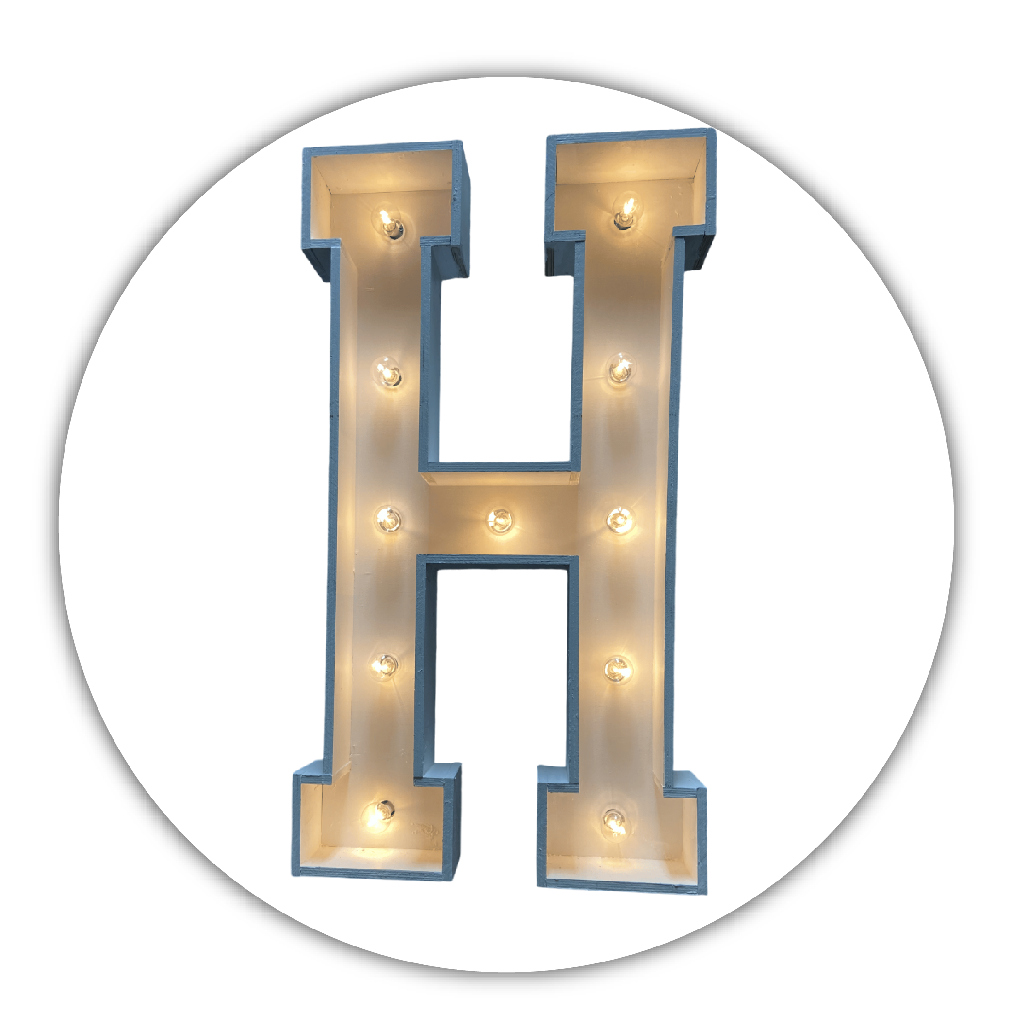 Lichtletter "H"
